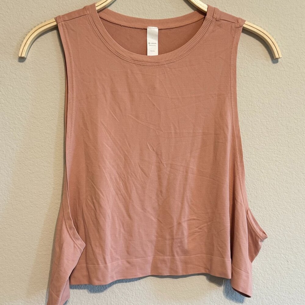 Cropped Pink Yoga Tank Top